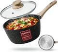 Rainberg Saucepan Lid Nonstick 2.6L Pan Suitable Induction Gas 20x20x9.3cm New