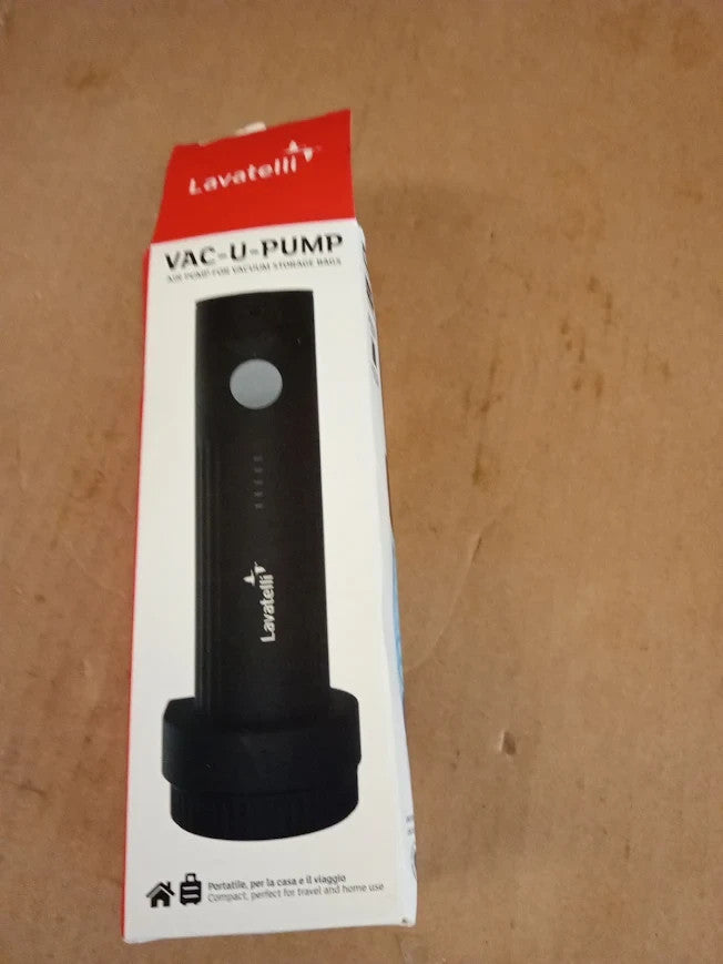 Lavatelli VAC U Pump Wireless Electric Vacuum Storage Bags 25W Compact New