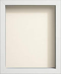 Radcliffe White Wooden Deep 3D Box Frame 9x7inch Ivory Backing Board New