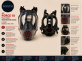 JSP Force 10 Full Face Respirator Mask Large BPB003-204-000 Heavy Duty Design