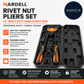 Hardell Rivet Tool Kits Rivet Nut Pliers Set 14in Heavy Duty Hand Rivnut
