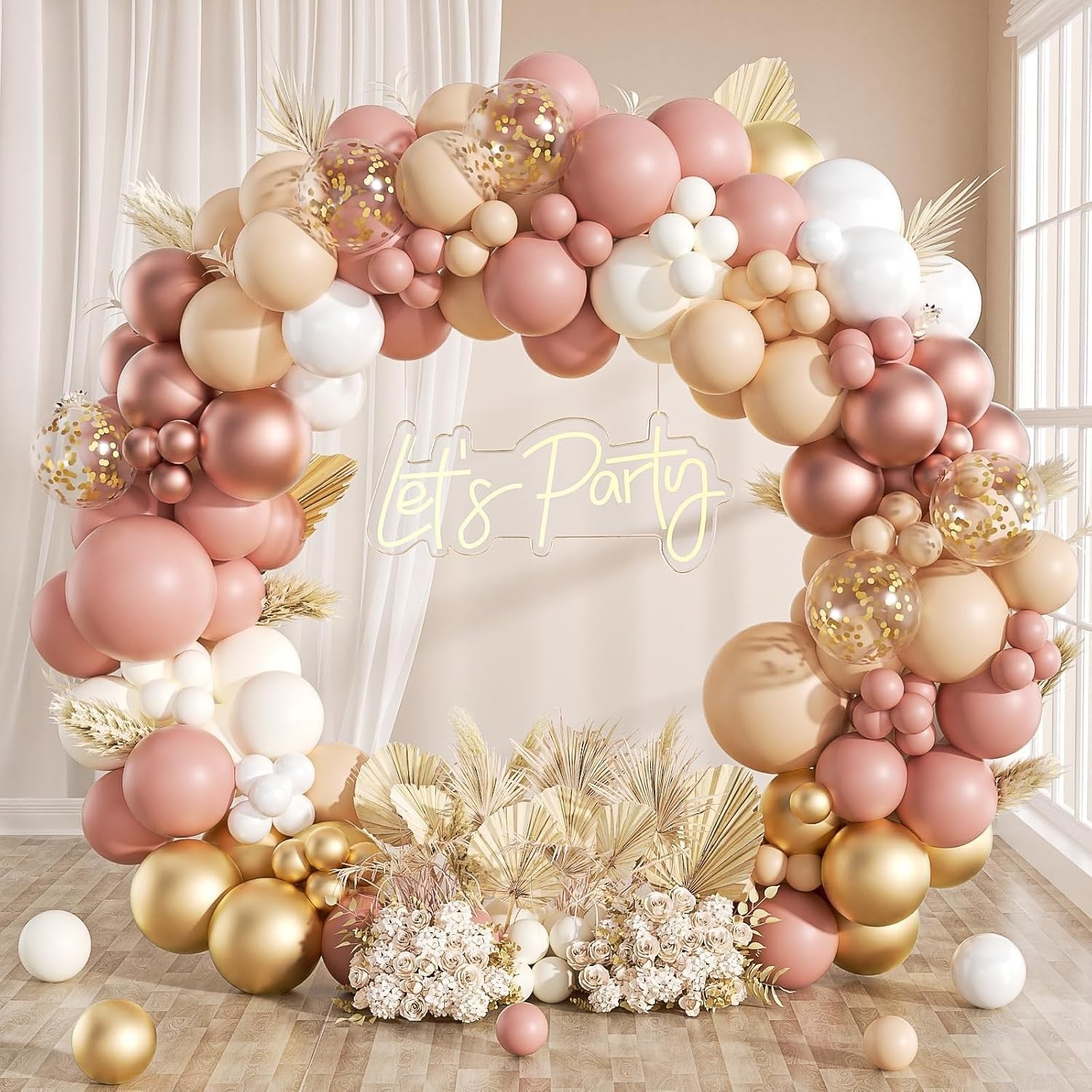 Pink Gold Quality Balloon Arch Kit Rose Gold Bridal Shower Party Decor New