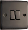 BG Electrical Double Wall Light Switch 2 Way 20A 220V 8.6x2.3x8.6cm New