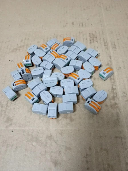 Wago 222 412 2 Pole Lever Cable Connector 0.08 2.5mm Grey Orange 50pcs New