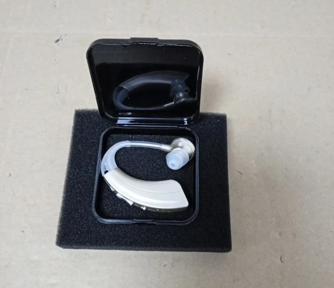 HIBRIQ Rechargeable Hearing Device Senior Noise Cancelling Volume Adjustable New