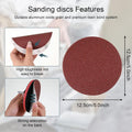 5 Inch Drill Sanding Pad Kit Attachment Sanding Discs Rotary Grinder Tools New