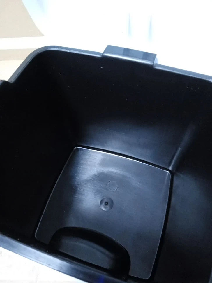 Stefanplast Pedalina Square Dustbin Durable Strong Pedal Open White 4.5L