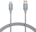 Amazon Basics USB C USB A 2.0 Fast Charger Cable Nylon Braided Cord 480mbps New