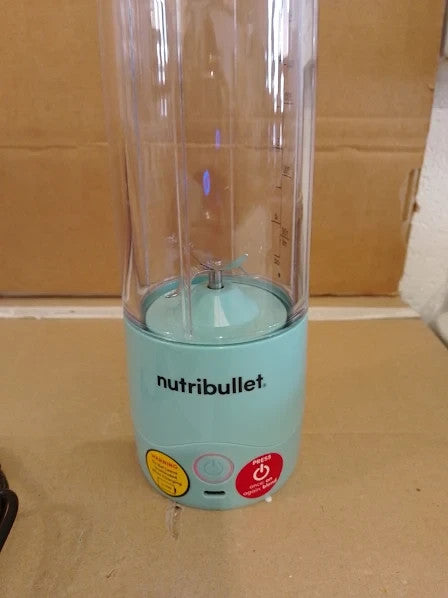 Nutribullet Portable Blender Light Blue Extractor Blade 475ml Cup 8x9.5x27.2cm