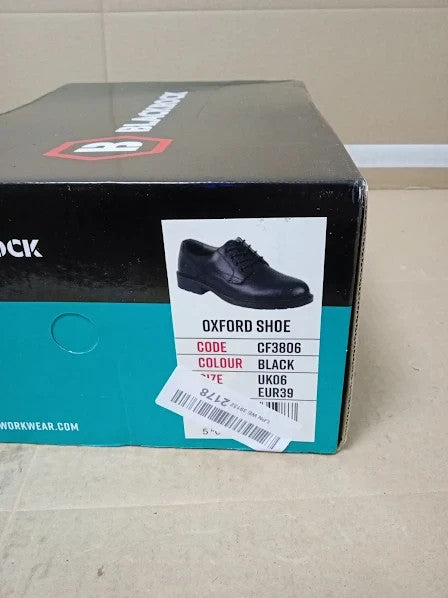 Blackrock ESD Oxford Smart Safety Shoes Composite Black Metal Free UK 6 New