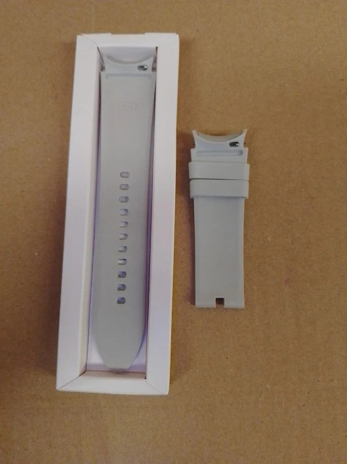 Samsung Galaxy Official Hybrid Eco Leather Band M/L Galaxy Watch Silver