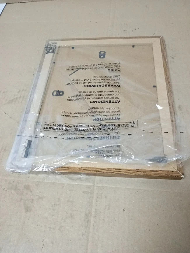 AI Decor 10x8in Dark Oak Picture Frames Poster Frame Clear Acrylic Display
