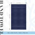 White Classic Luxury Hand Towels Cotton Hotel Spa Bathroom 16x30in 3 Pack New