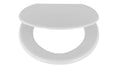Home Essentials Plastic Toilet Seat White Soft Close Bathroom Replacement New