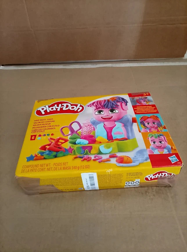 Play Doh Hair Stylin Salon Playset 6 Cans Pretend Play Toys 3+