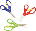 Baker Ross E7376 Spring Loaded Scissors 3 Pack 13cm Stainless Steel Blade New