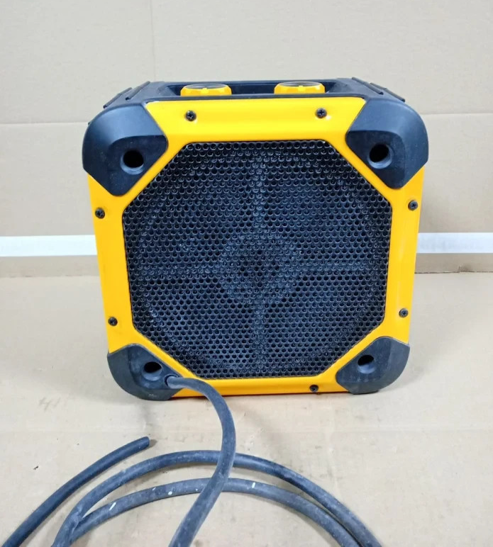 Dimplex RUG3TS 3kW Fan Heater Cooling Workshop Black Yellow Design Heavy Duty