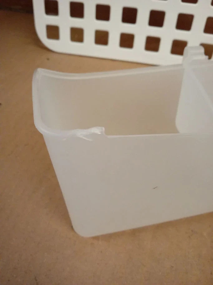 Cabinet Door Organiser Single Basket Plastic No Drill Plastic Bathroom Shelf