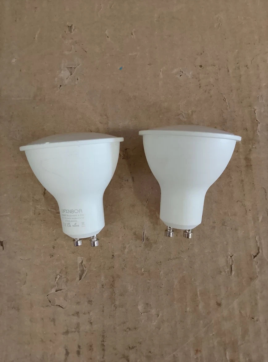 UPXNBOR Smart Bulb Alexa Bulb 4.5W 16 Million Colours Dimmable RGB 2 Pack