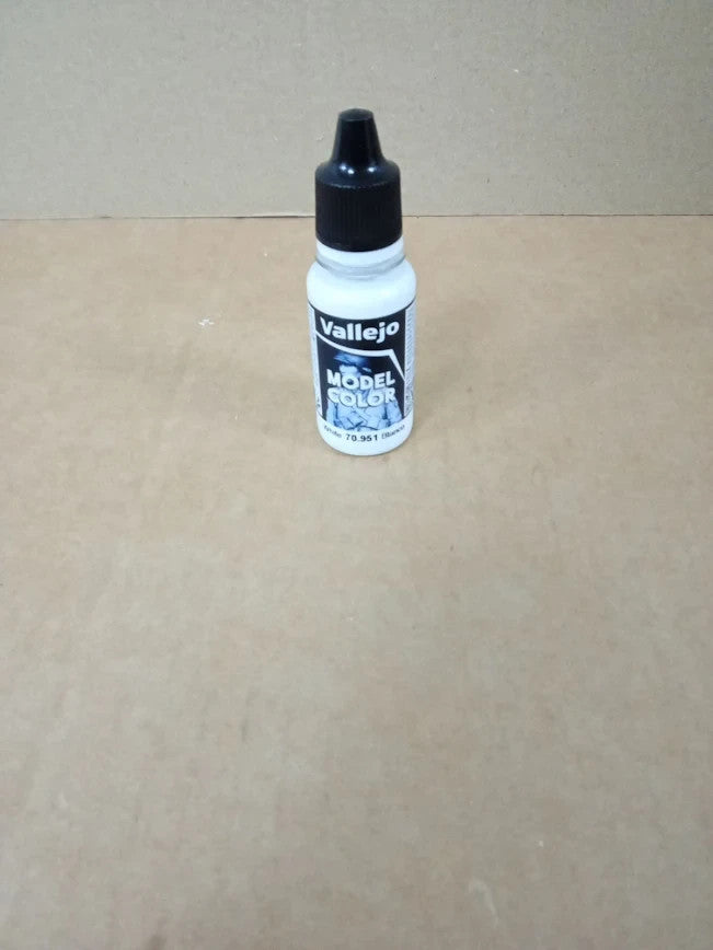 Vallejo Model Color 18ml Acrylic Paint White 70.951 Exterior For Glass New