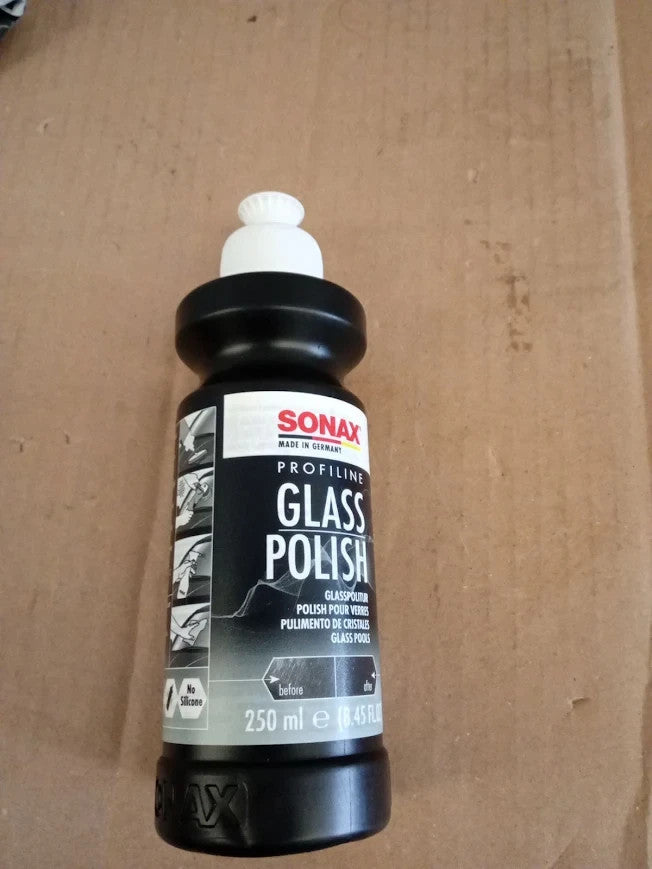 Sonax Profiline GlassPolish 250ml Removing Slight Scratches Blinding New