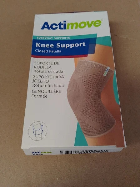 Actimove Everyday Knee Support Closed Patella Men Women Medium Beige New
