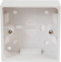 Pro Elec 1 Gang White Surface Mount Pattress Box 32mm Depth BS5733 PELB1495 New