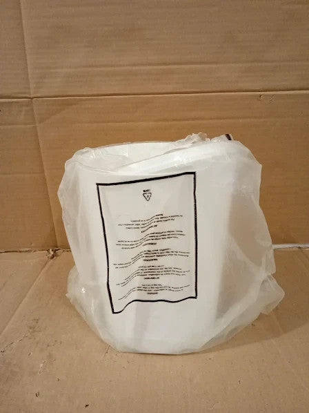 Kela Swing Swing Lid White Cosmetic Bin 5L Plastic Marta Waste 7x7x11.4in