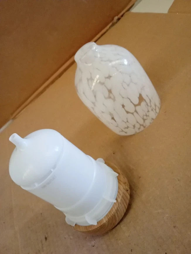 Habitat Confetti Glass Electric Diffuser 100ml Capacity White 16x9.2cm