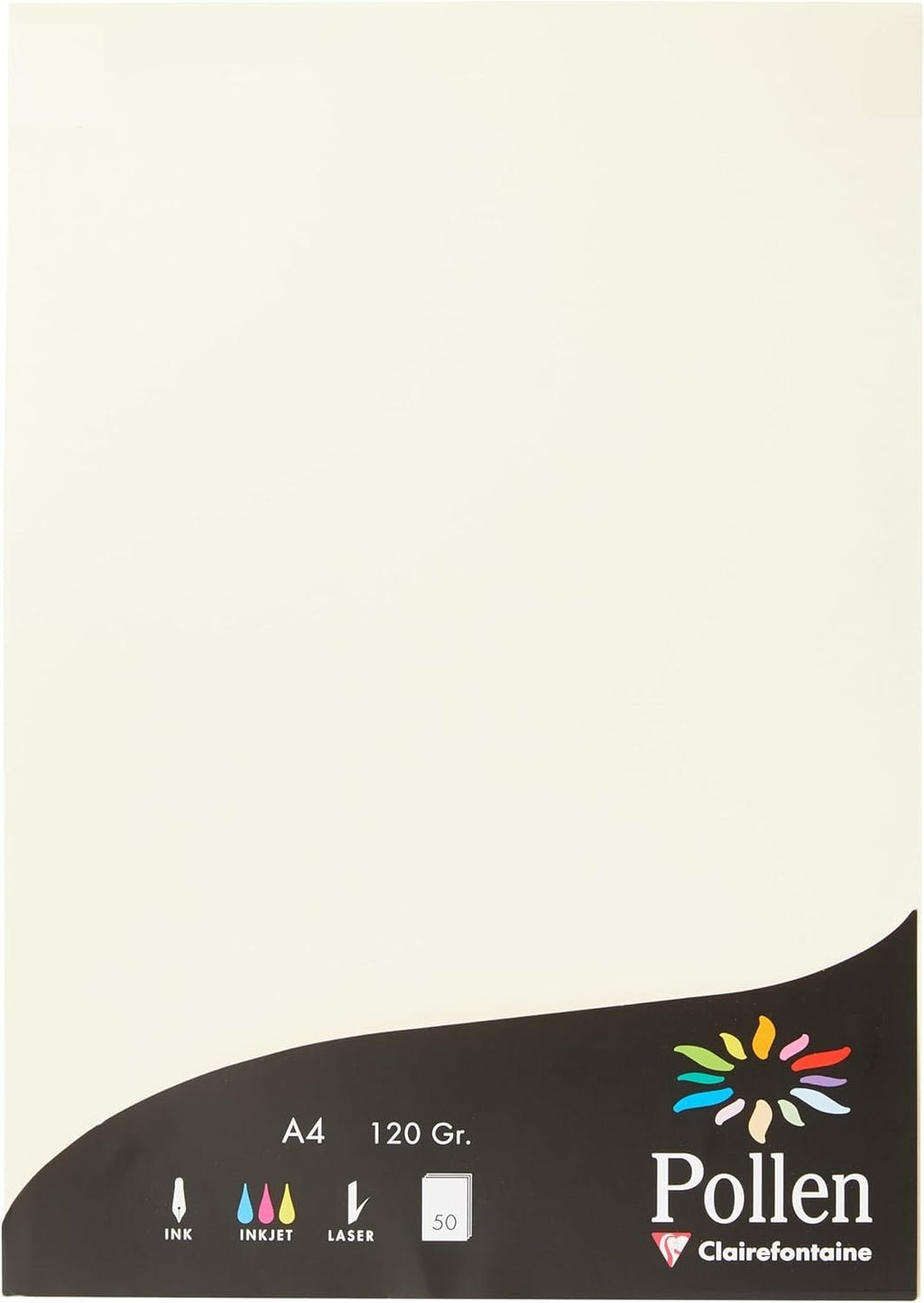 Clairefontaine 4204C Wallet 50 Sheets Format A4 21x29x7cm 120gsm Cream New