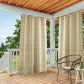Exclusive Home Cabana Solid Indoor Outdoor Light Filtering Grommet 54x84in