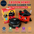 Casdon Henry Vacuum Cleaner Toy Red Real Function Kids Cleaning Set 3+ New