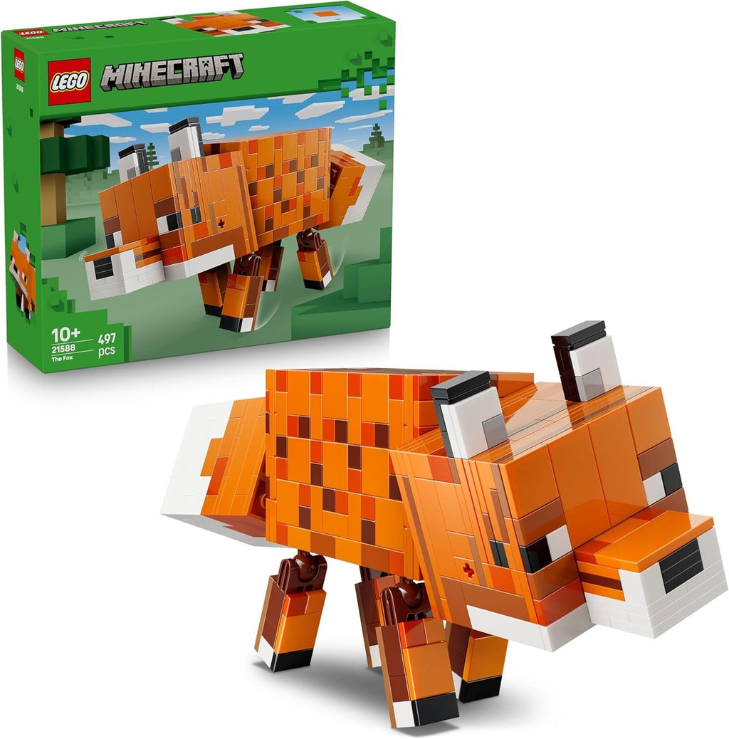 Lego Minecraft The Fox Toy 3D Puzzle Animal Figure Accessories Gaming 10+ Used