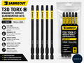 5 Pieces SabreCut 152mm T30 Torx Magnetic Impact Screwdriver Bits Heavy Duty