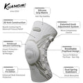Kuangmi Knee Brace Support Adjustable Compression Arthritis ACL Large New