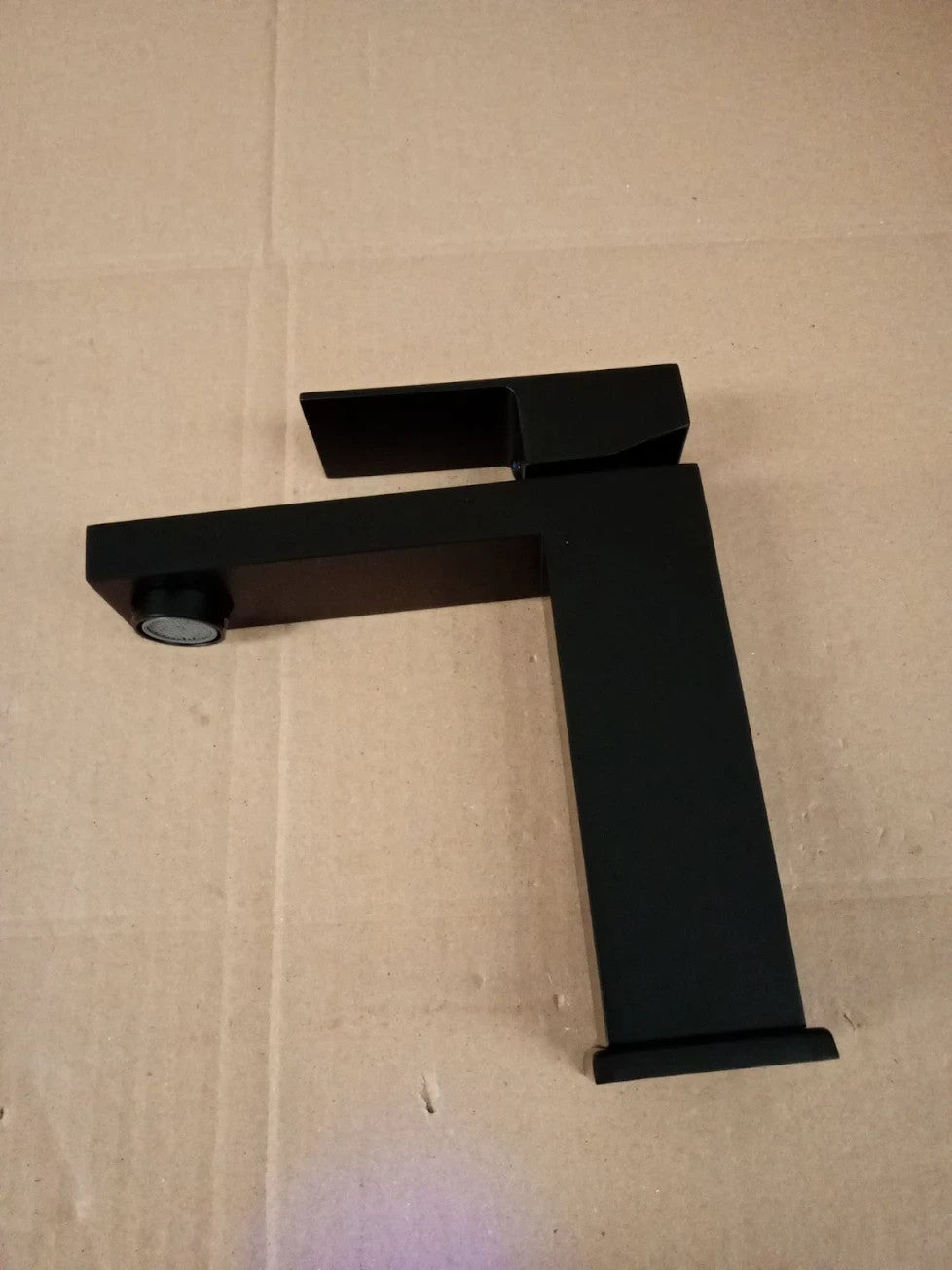 Basin Mixer Drain Black Bathroom Sink Taps Waste Monobloc Single Handle New