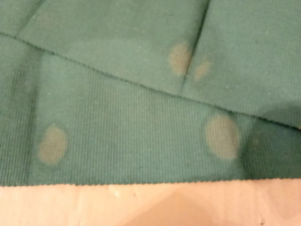 Encasa XO Dining Table Runner Yarn Dyed Fine Ribbed Cotton Dark Green 32x150cm