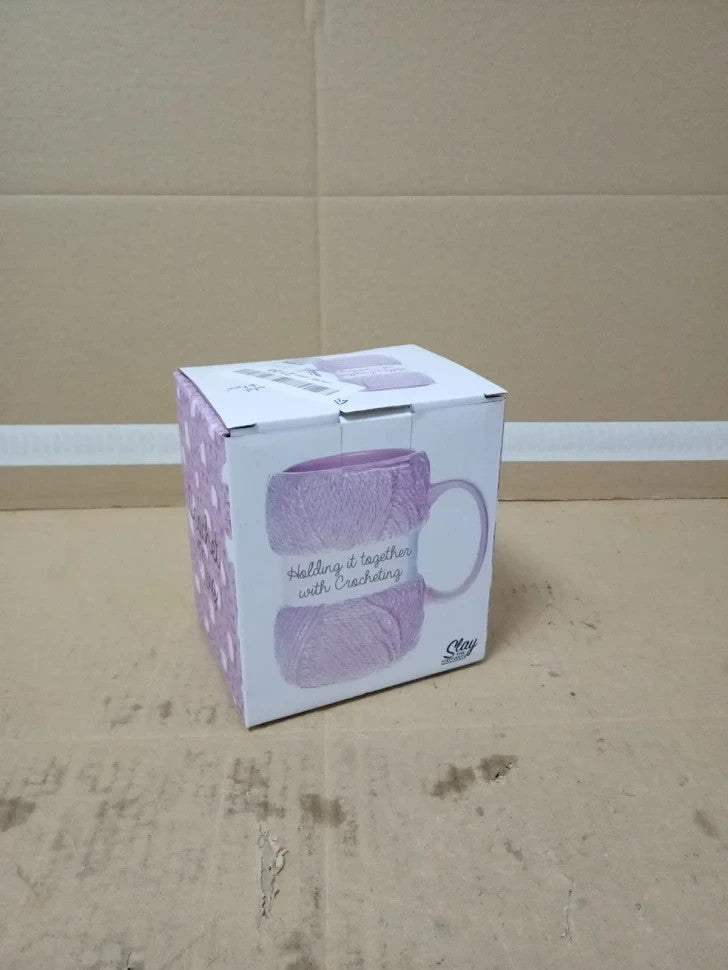 Boxer Gifts Crochet Gifts Mug  Realistic Ball  Wool Yarn Detailing  Novelty New