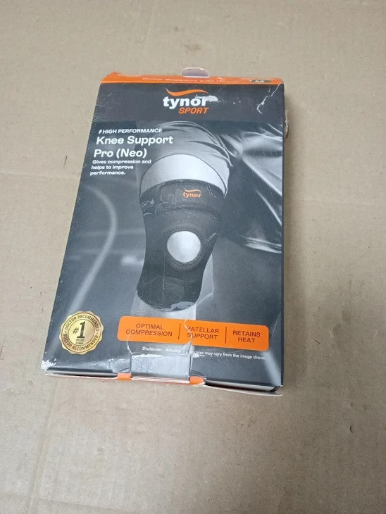 Tynor Knee Brace Men Women Adjustable Compression Sleeve Black Medium New