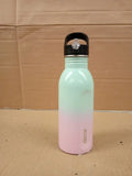 Decor Snap N Seal 500ml Stainless Steel Water Bottle Straw BPA Free Leakproof