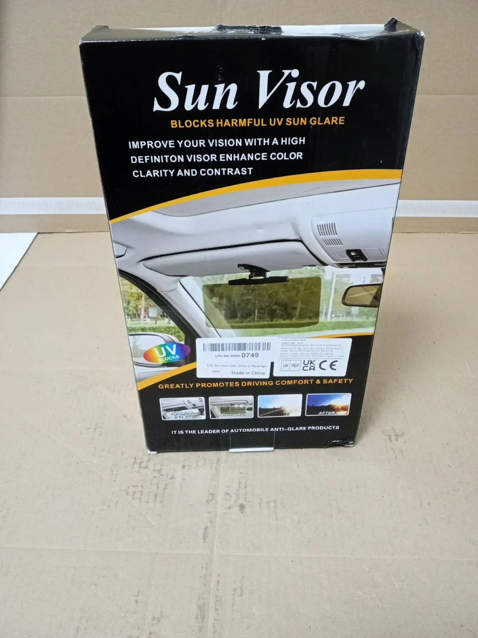Sun Visor Extension Car Adjustable Day & Night Anti Glare Visor UV Rays New
