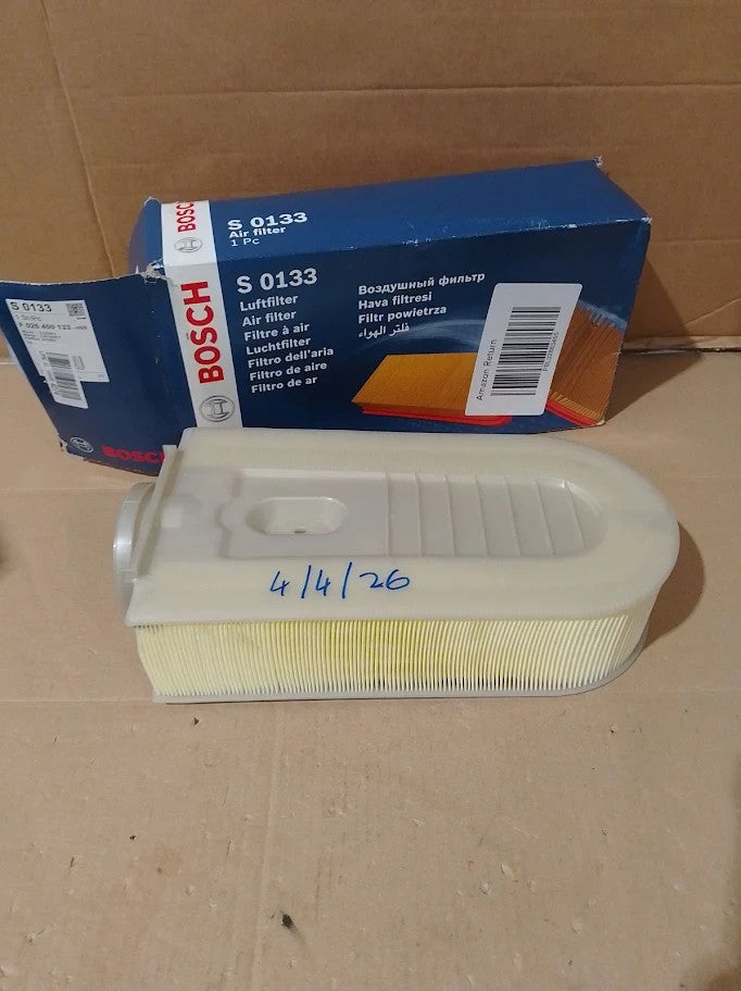 Bosch S0133 Car Air Filter Separates Particles  Air Intake Moisture Resistant