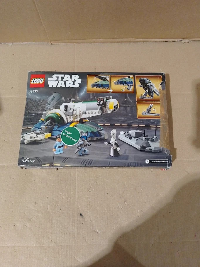 Lego Star Wars 75433 Jango Fetts Starship Play Display Toy Rotating Wings New