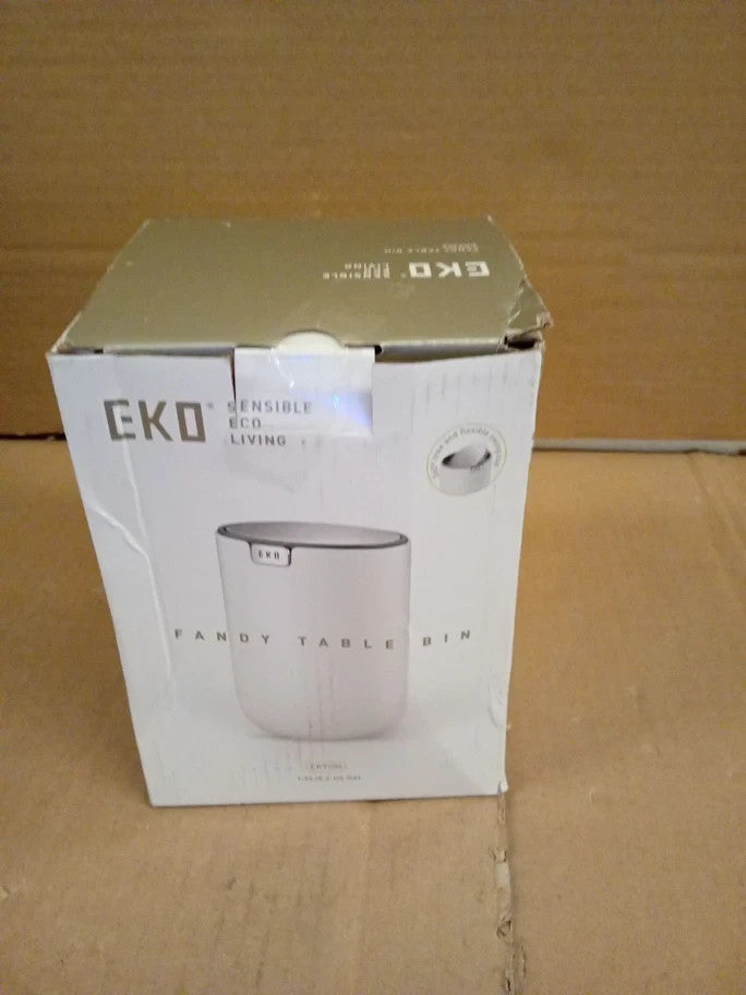 Eko Fandy Table Bin 1.5L Mini Desk Rubbish With Swing Top Lid Blue New