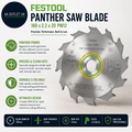 Festool Panther Saw Blade 160x2.2x20 PW12 High Speed Steel Silver