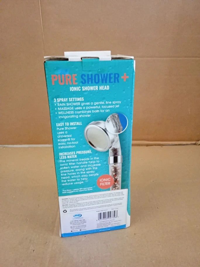 Jml 3 Function Pure Shower Head Easy Clean Chrome New