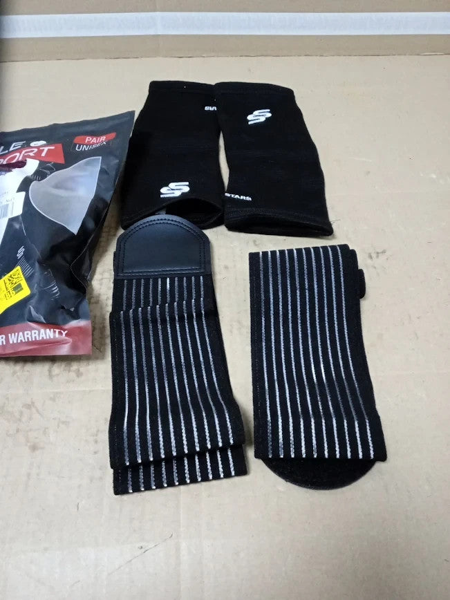 Sleeve Stars Ankle Brace Relief Women Men Wrap Sprained Compression New