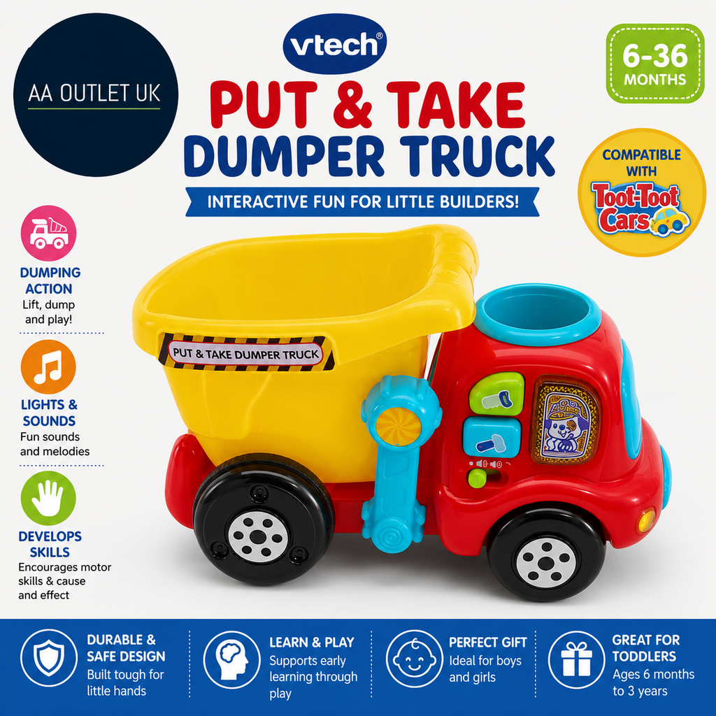 VTech Put Take Dumper Truck Baby Interactive Toys Compatible Toot Toot Cars 1+