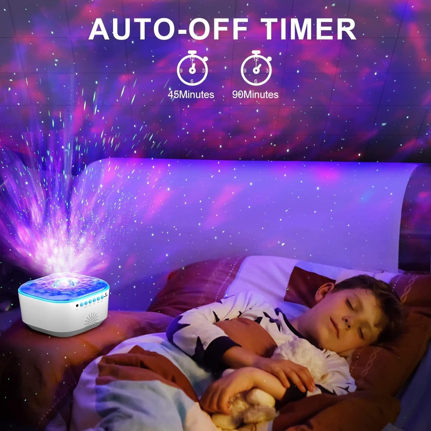 Bozhihong Galaxy Projector Star Night Light Timer Function Built In Music New