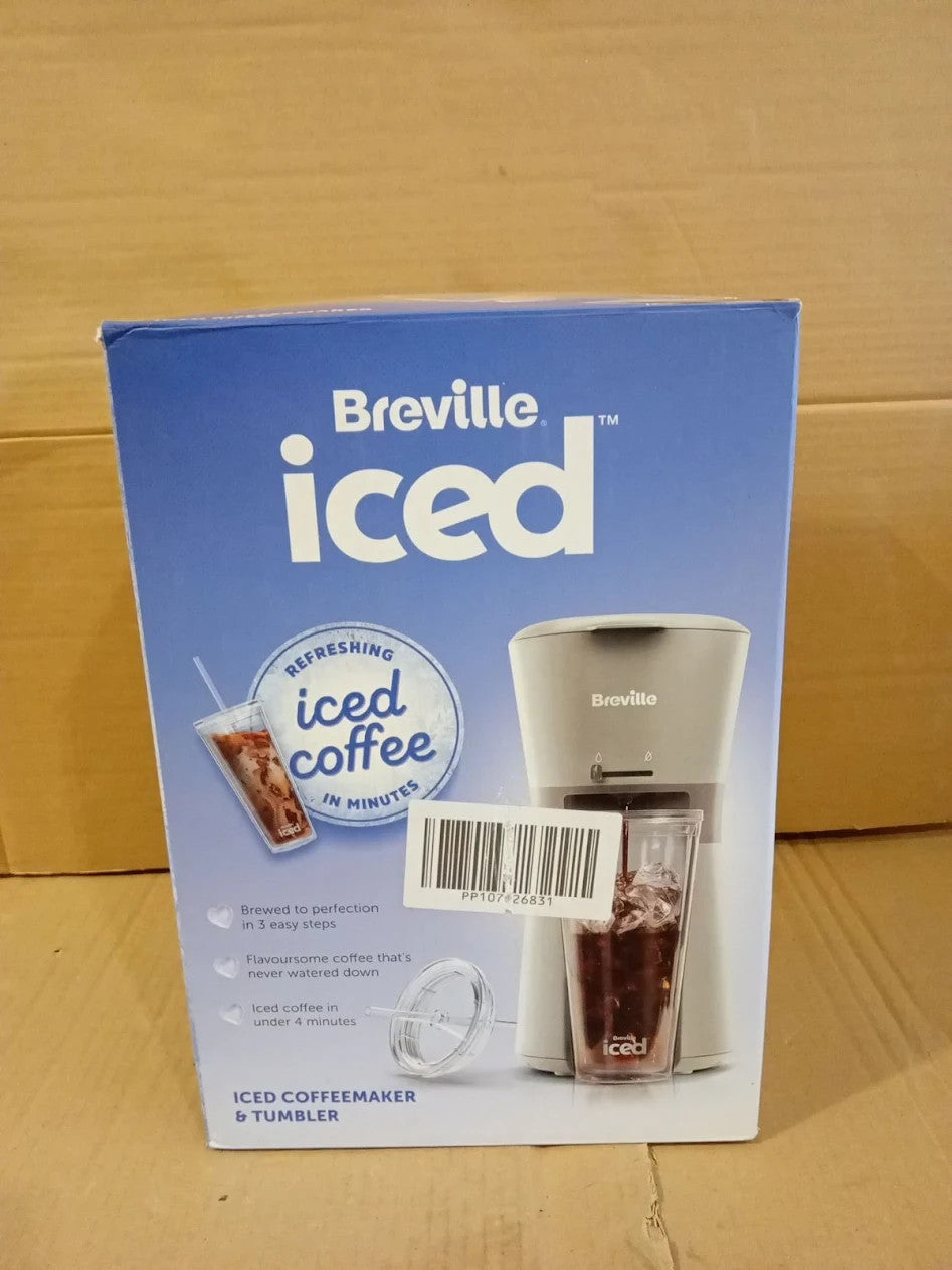 Breville VCF155 Iced Coffee 4min Maker Single Serve Machine 4 Minutes Cup Straw